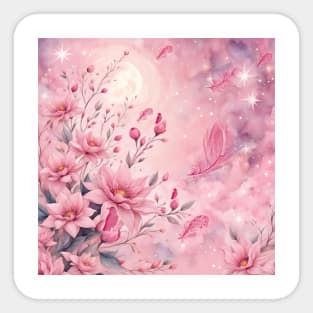 Wonderful soft pink flowers. Sticker